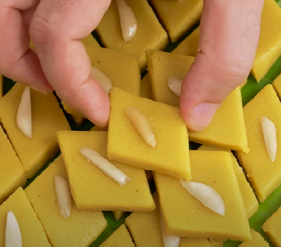 Badam Katli | Almond Fudge | Badam Burfi